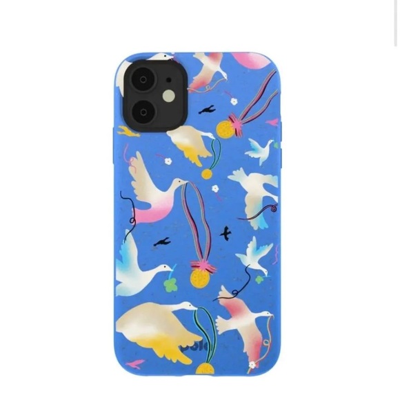 Blue Bird Pattern Phone Case - Picture 1 of 4
